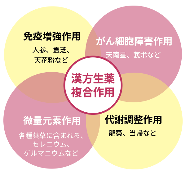 複合作用と天仙液の働