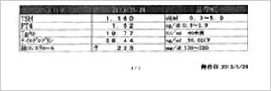 検査結果報告書
